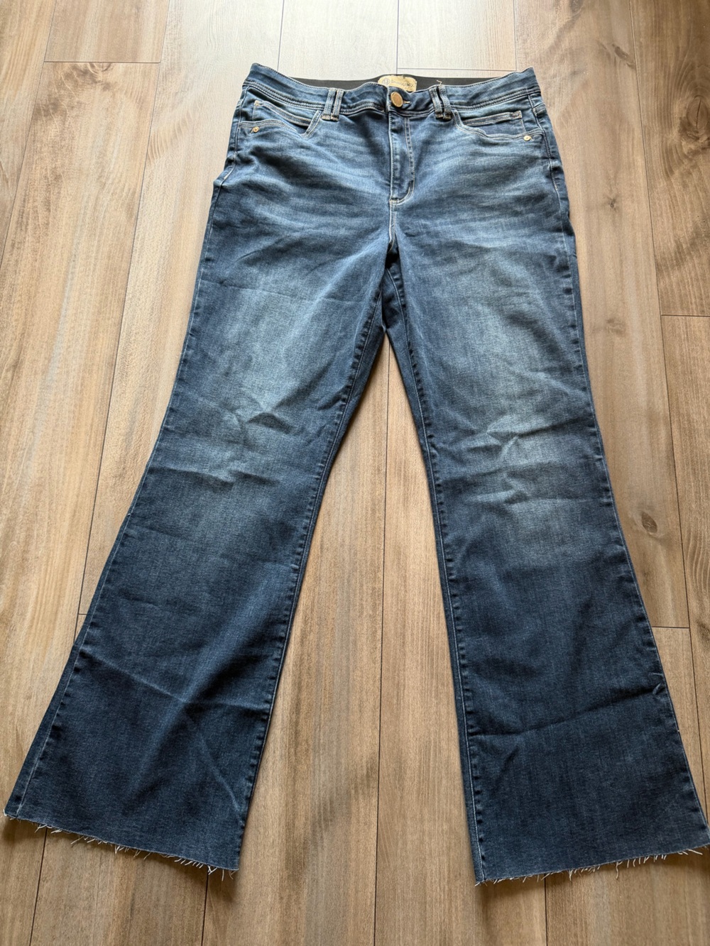 Democracy Women's Wide Leg Jeans in Medium Wash Blue